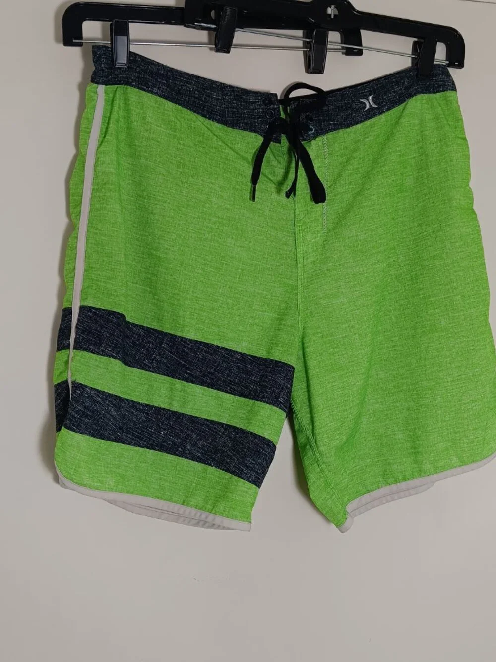 Hurley green board shorts surf swimming trunks men large